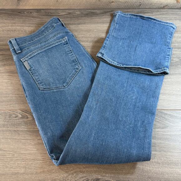 Paige Manhattan Gladys Bootcut Jeans Size 31 Light Wash Stretch Denim Western - Picture 12 of 16